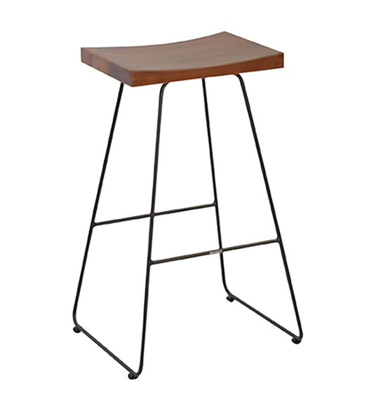 Factory Teak Bar Stool -