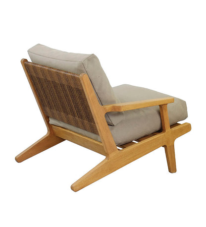 Miliana Cord Lounge Chair - Beech -