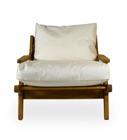 Miliana Cord Lounge Chair - Beech -