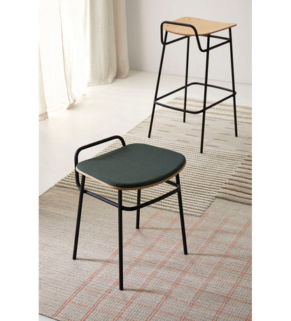 lifestyle, Blasco & Vila Fosca Handle Dining Stool - Upholstered