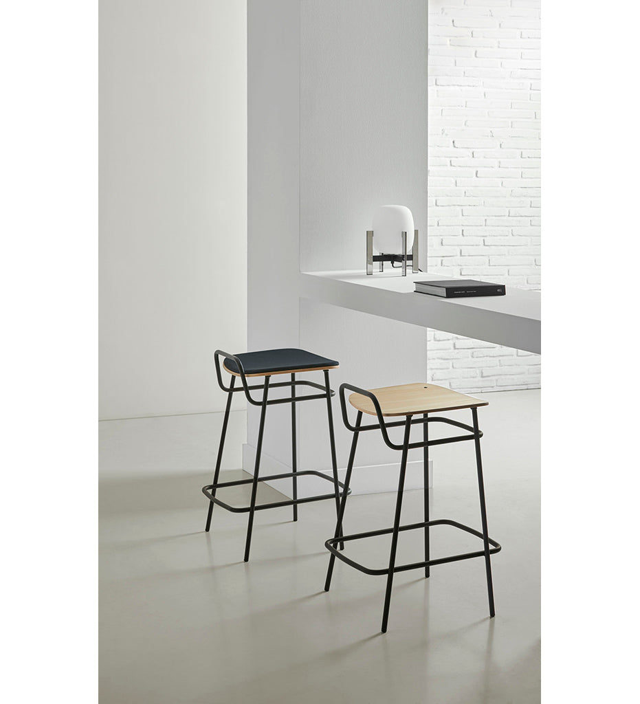 lifestyle, Blasco & Vila Fosca Handle Counter Stool - Upholstered