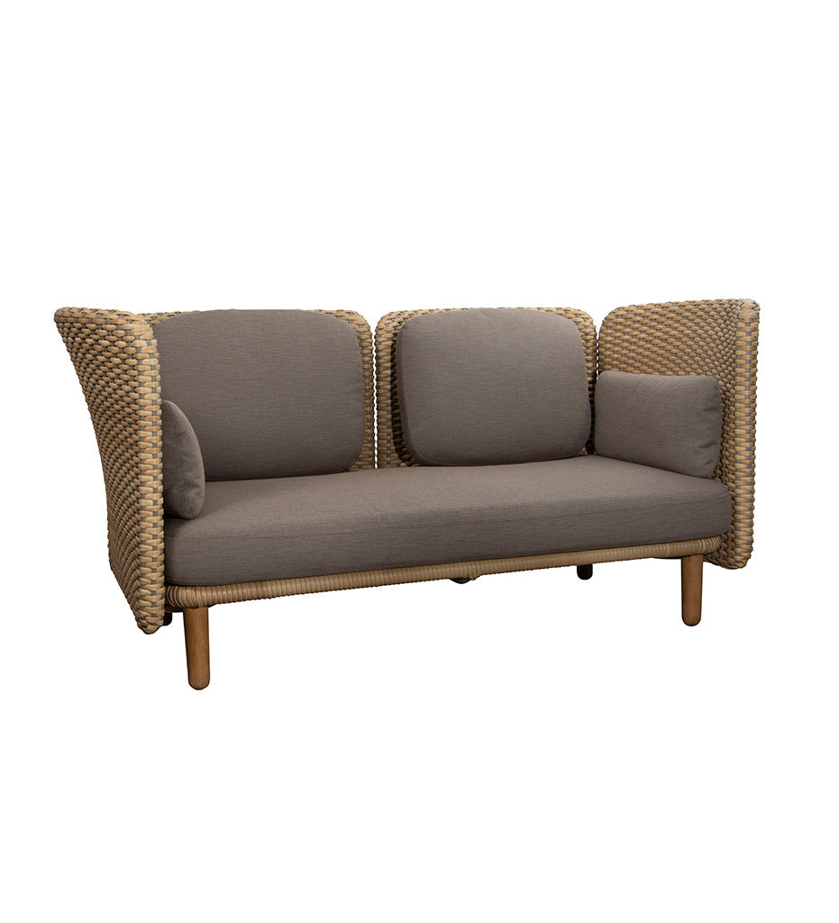 cane-Line Arch 2-Seater Sofa w/ Low Arm-Backrest