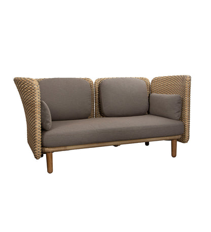 cane-Line Arch 2-Seater Sofa w/ Low Arm-Backrest