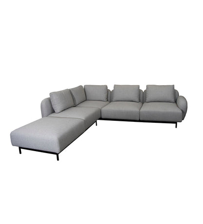 Aura Corner Sofa w/ Low Armrest & Chaise Lounge