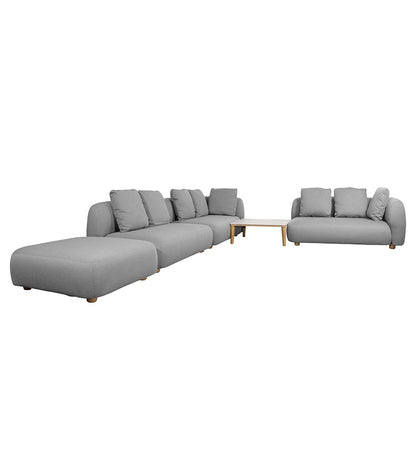 Capture Corner Sofa w/ Table & Chaise Lounge