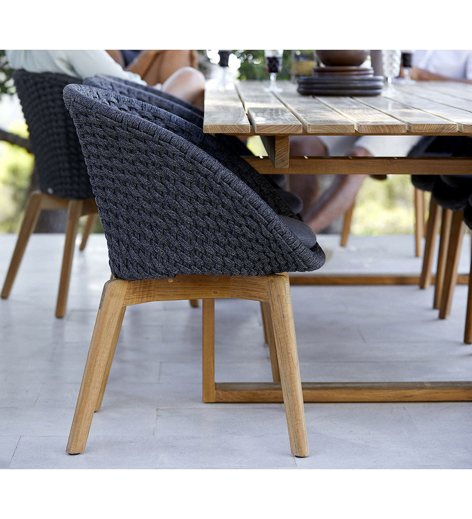 Peacock Arm Chair - Teak Legs - Outdoor