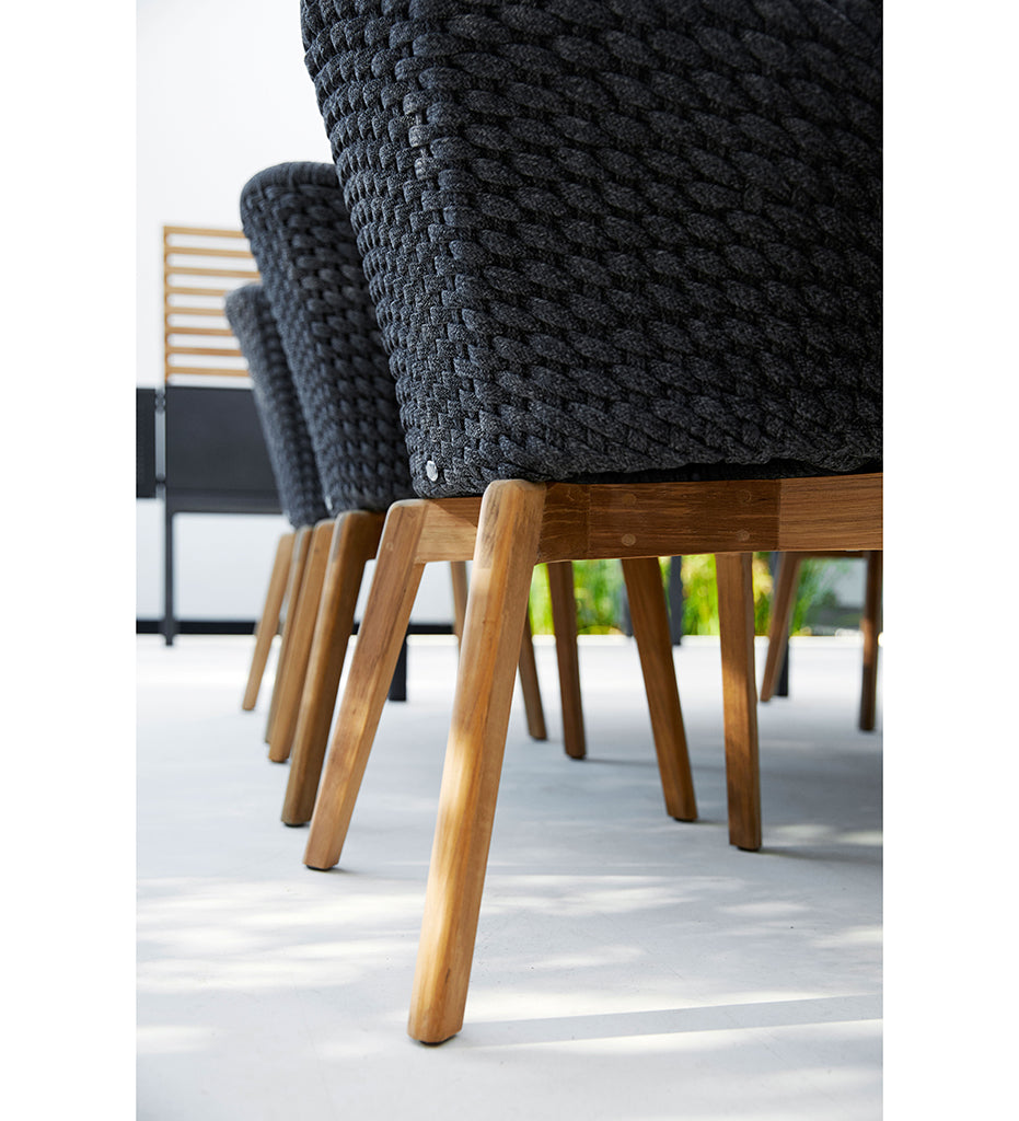 Peacock Arm Chair - Teak Legs - Outdoor