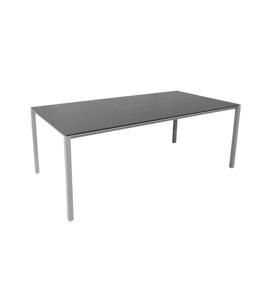 Pure Rectangular Dining Table Base - Medium