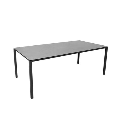 Pure Rectangular Dining Table Base - Medium