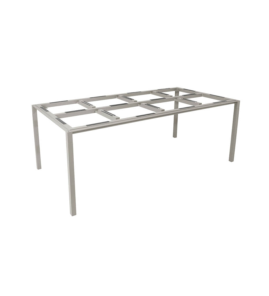 Pure Rectangular Dining Table Base - Medium