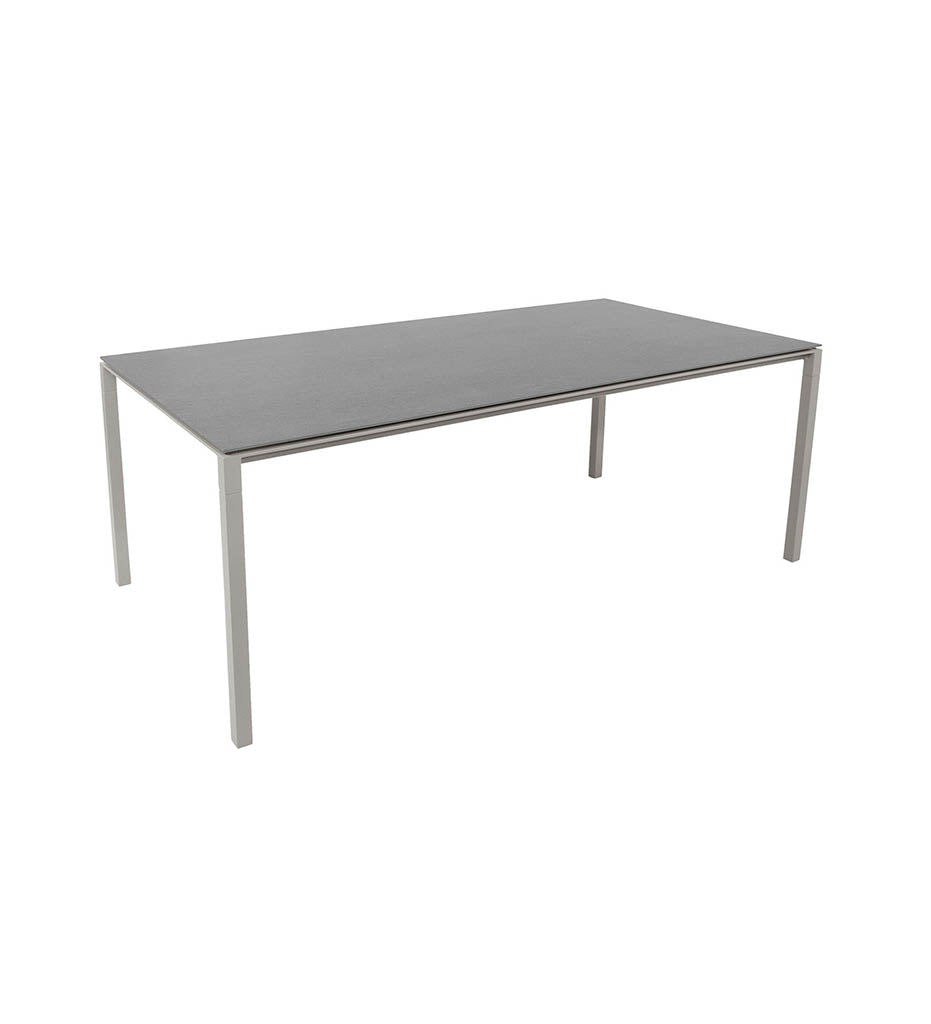 Pure Rectangular Dining Table Base - Medium