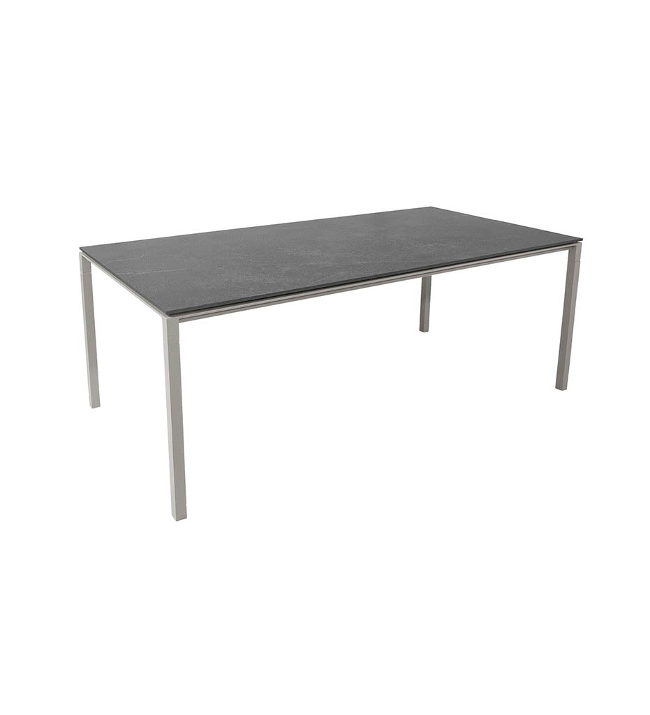 Pure Rectangular Dining Table Base - Medium