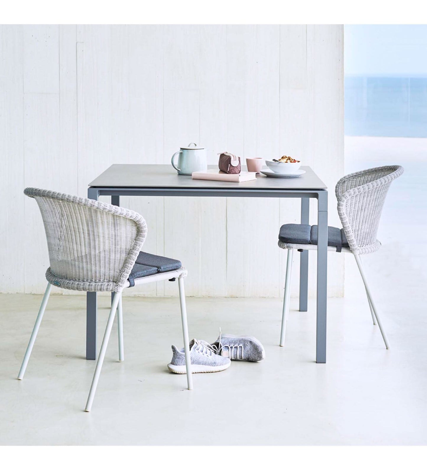 Pure Aluminum Dining Table - Square