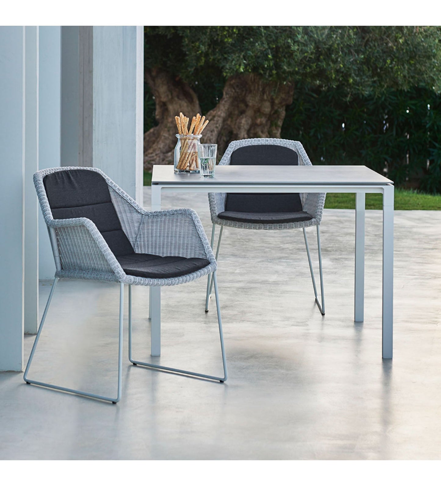 Pure Aluminum Dining Table - Square