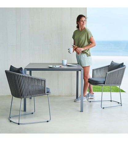 Pure Aluminum Dining Table - Square