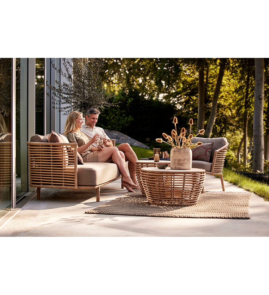 lifestyle, Allred Collaborative - Cane-Line - Sense 3-Seater Outdoor Sofa