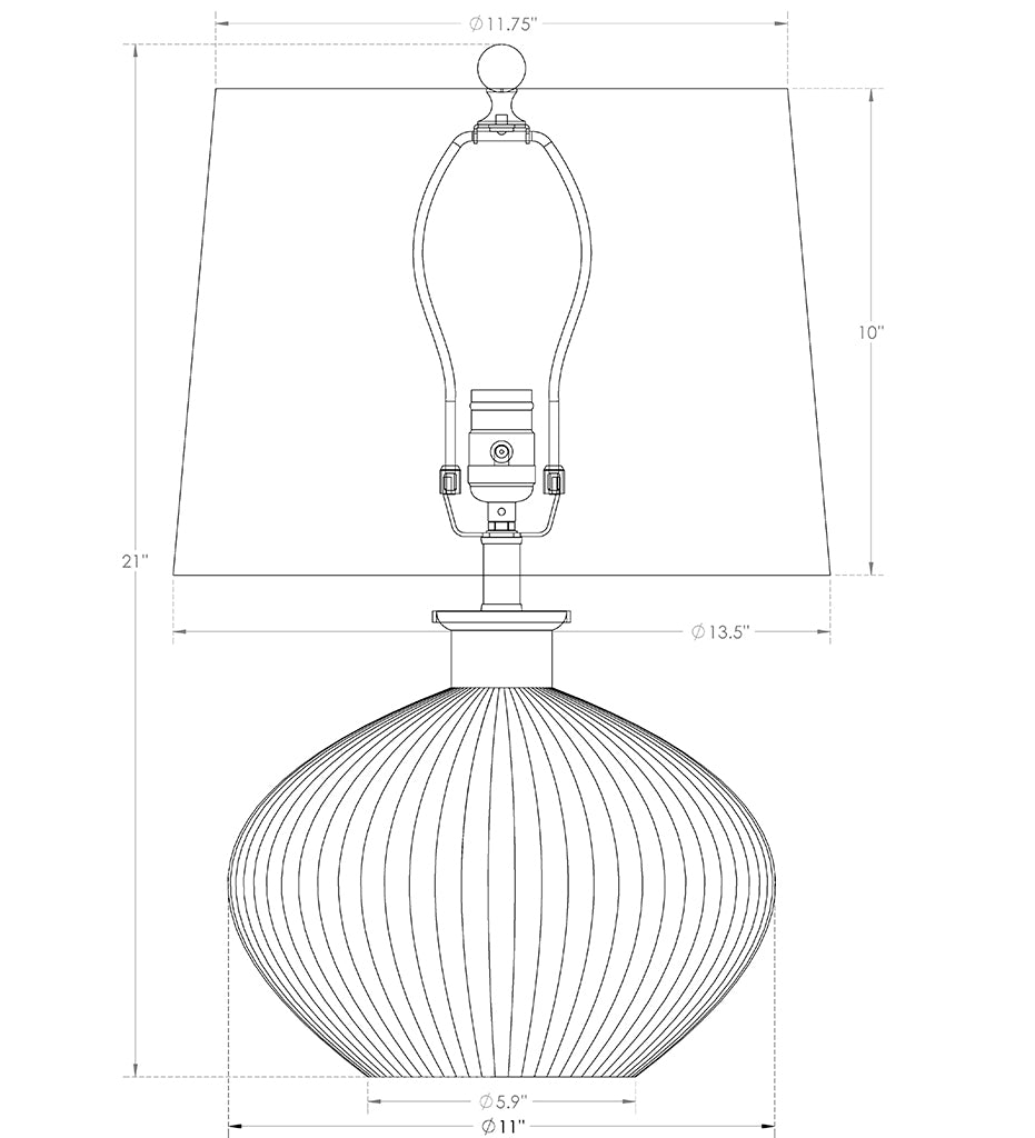 FlowDecor-Belize Table Lamp 4400- Allred Collaborative