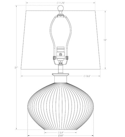 FlowDecor-Belize Table Lamp 4400- Allred Collaborative