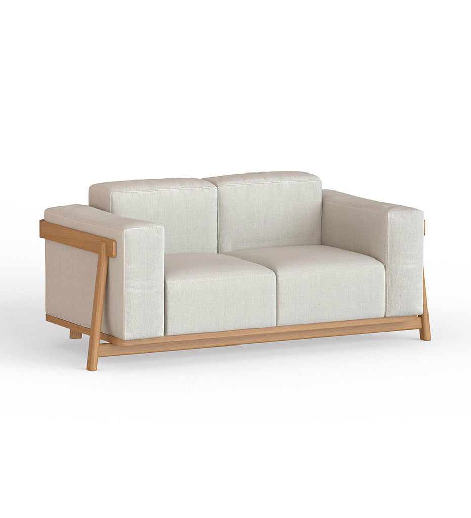 Omelette Editions Masala 2-Seater Sofa - Stained Beech - Beech