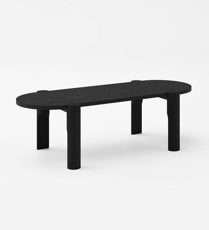 Omelette Editions Domus Oblong Coffee Table - Black Oak