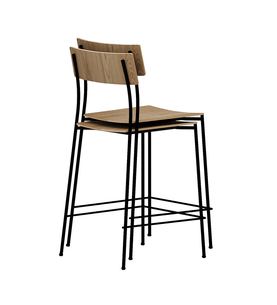 Omelette Editions Alex Bistro Bar Stool. stacking