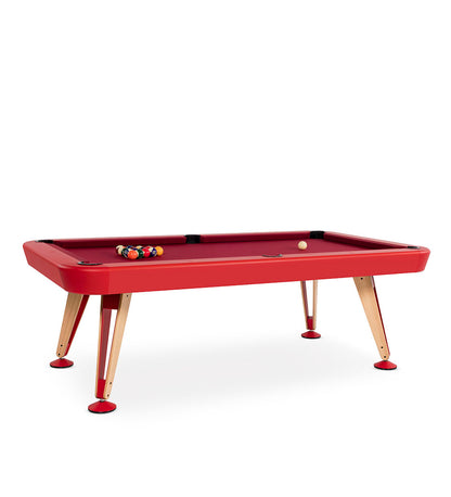 RS Barcelona Diagonal 7' Indoor Pool Table - Red