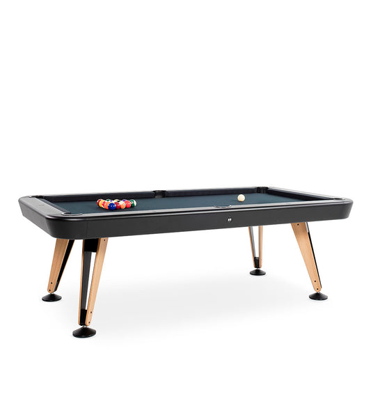 RS Barcelona Diagonal 8' Indoor Pool Table - Black