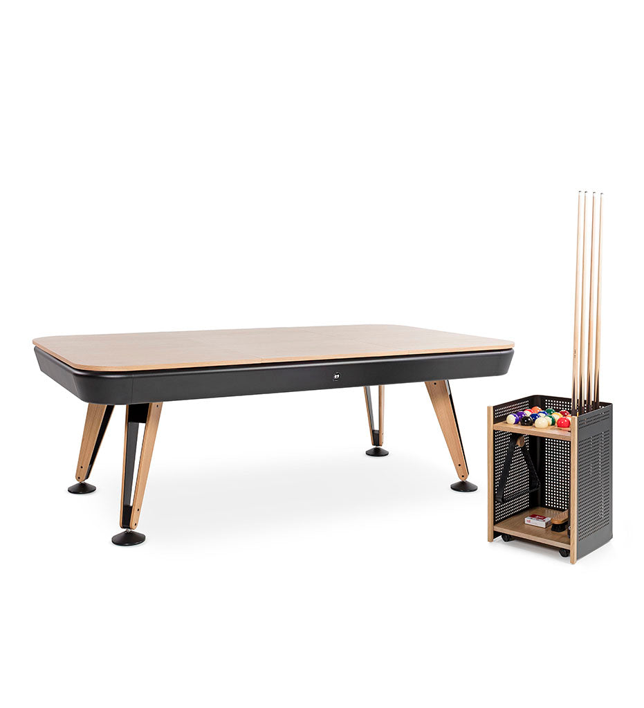 RS Barcelona Diagonal 7' Indoor Pool Table -  with Top and Cue Stand