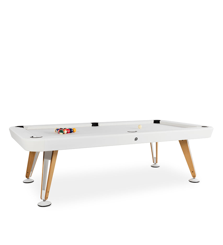 RS Barcelona Diagonal 7' Outdoor Pool Table - White Frame DIPTOUTA7