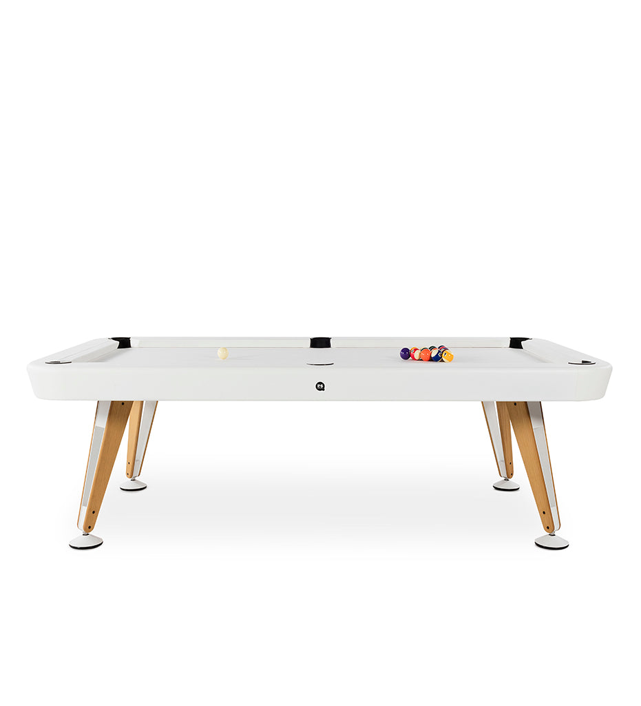 RS Barcelona Diagonal 7' Outdoor Pool Table - White Frame DIPTOUTA7