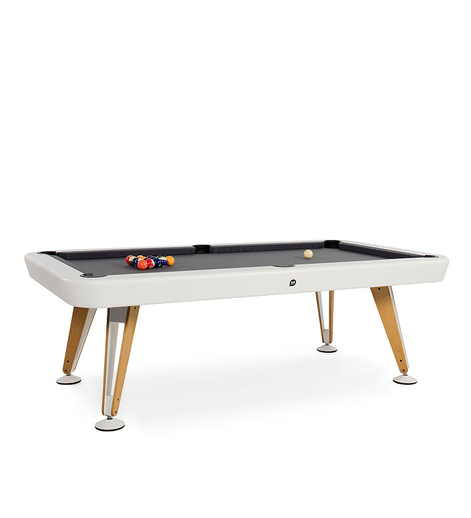 RS Barcelona Diagonal 7' Indoor Pool Table - white