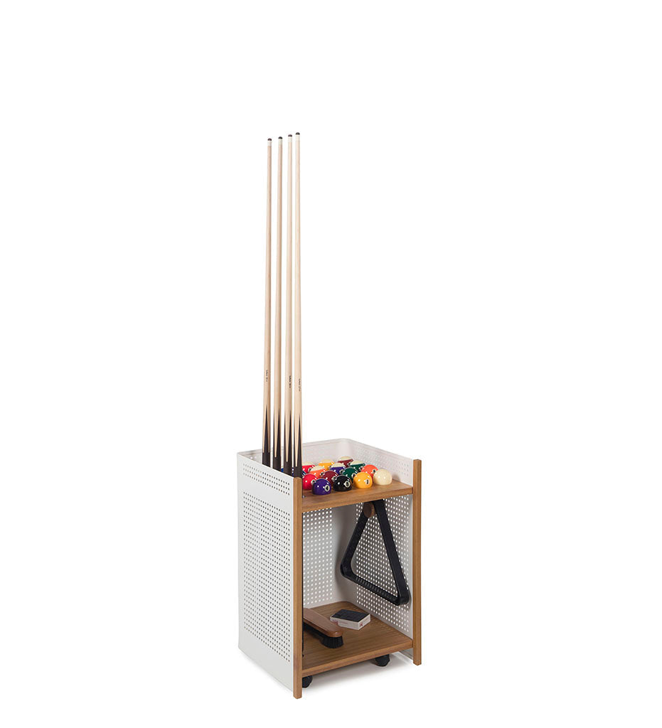 RSBarcelona Mou Indoor Floor Cue Rack - Iroko MOUFLOORAIR