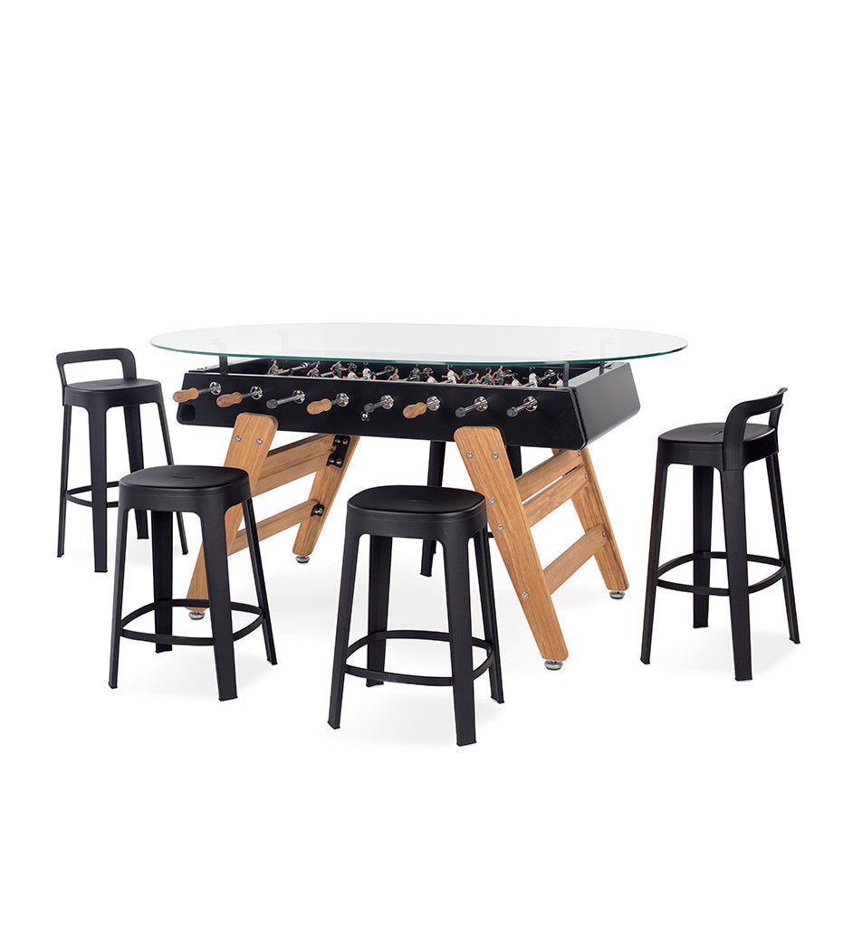 RS Barcelona RS3 Wood Dining Foosball Table - Oval'