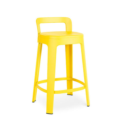 RS Barcelona Ombra Bar Stool - Backrest Yellow