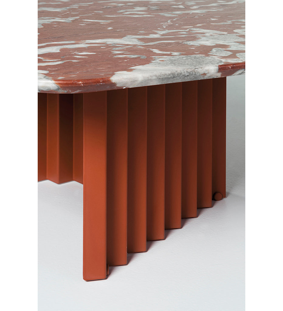 RS Barcelona Plec Desk in Marble - Terracotta