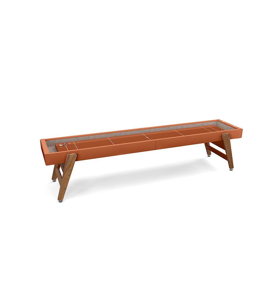 RS Barcelona Track Shuffleboard Table - 9 Feet - Terracotta