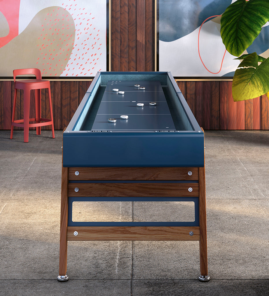 lifestyle, RS Barcelona Track Shuffleboard Table - 9 Feet - 