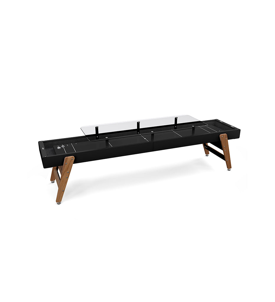 RS Barcelona Track Dining Shuffleboard Table - 9 Feet - Black