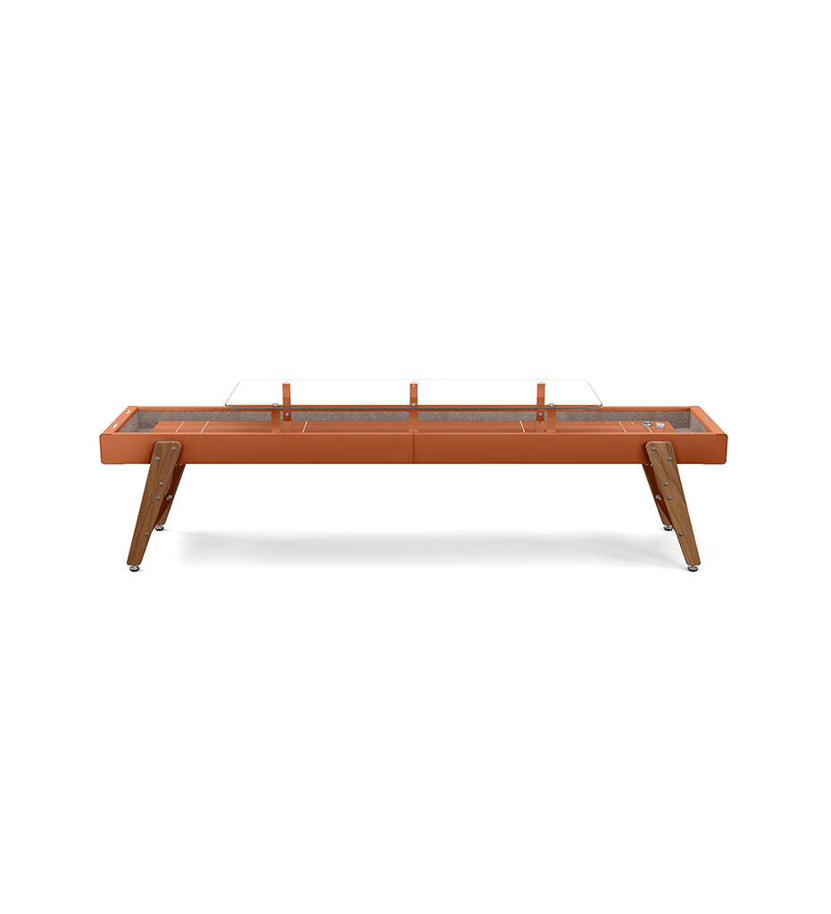 RS Barcelona Track Dining Shuffleboard Table - 12 Feet - Terracotta