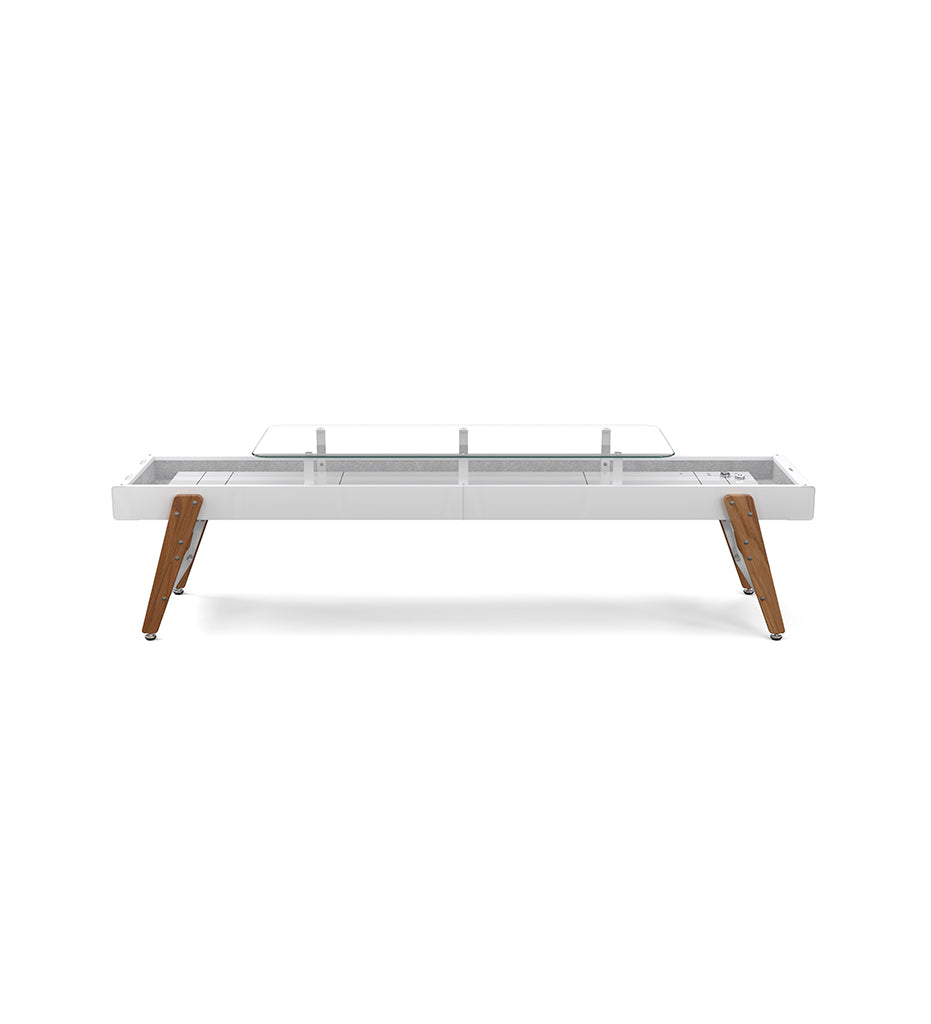 RS Barcelona Track Dining Shuffleboard Table - 9 Feet - White