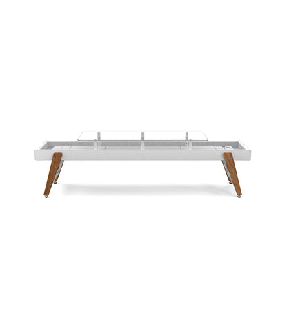 RS Barcelona Track Dining Shuffleboard Table - 9 Feet - White