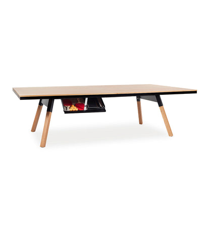 RS Barcelona You and Me Standard Indoor Ping Pong Table - Oak