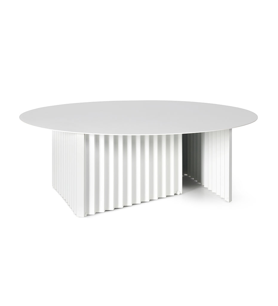 RS Barcelona Plec Large Round Cocktail Table - Steel Top