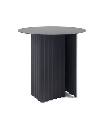 RS Barcelona Plec Small Round Cocktail Table - Steel Top