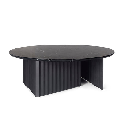 Plec Large Round Cocktail Table - Marble Top