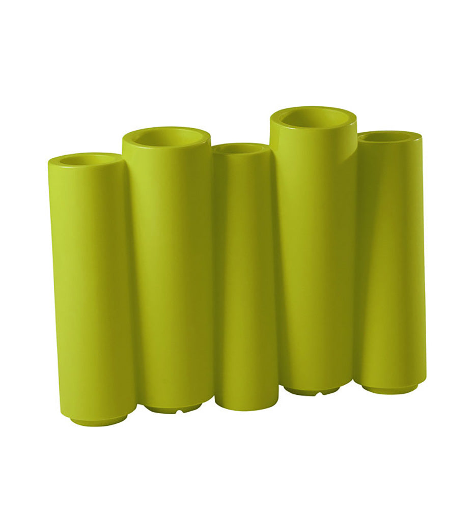 Slide Bamboo Planter - Lime Green