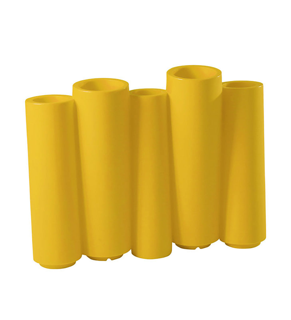 Slide Bamboo Planter - Saffron Yellow