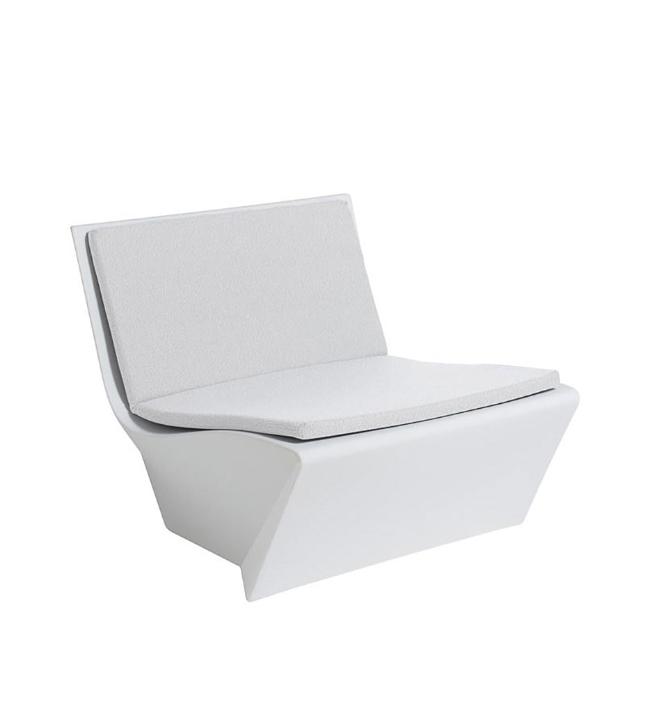 Slide Kami Ichi Armless Chair - with White Cushion