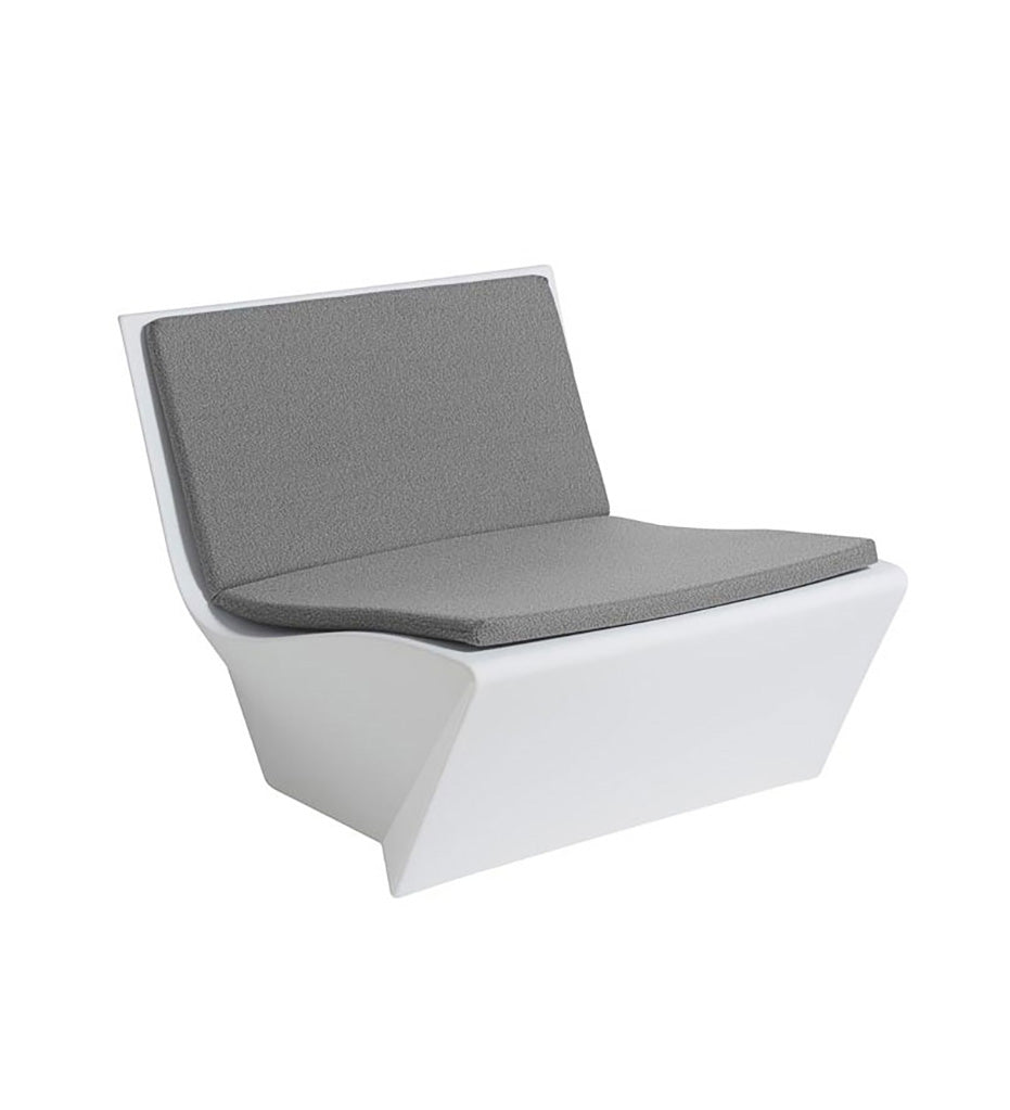 Slide Kami Ichi Armless Chair - Mineral Grey cushion