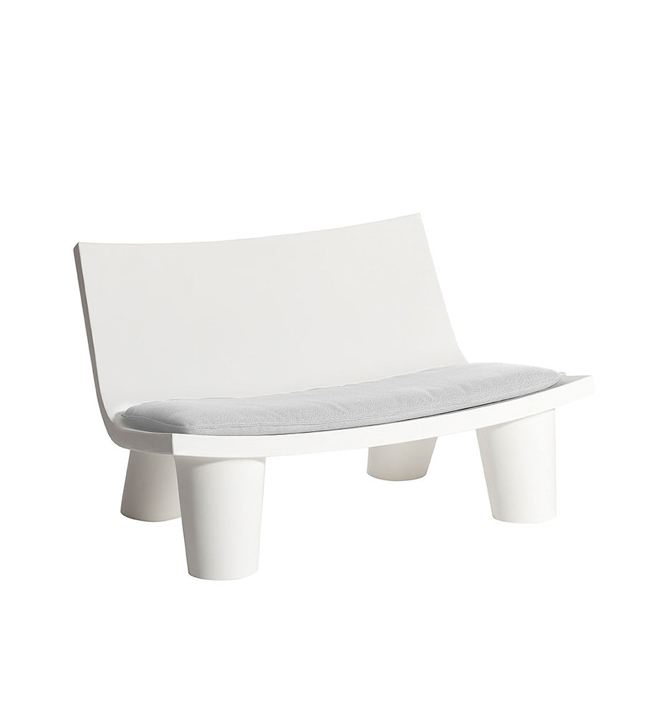 Slide Low Lita Loveseat - with White cushion